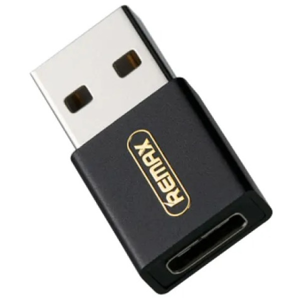 Фото - Переходник Remax RA-USB3 Joymove USB Type-C-USB Black (6954851284291)