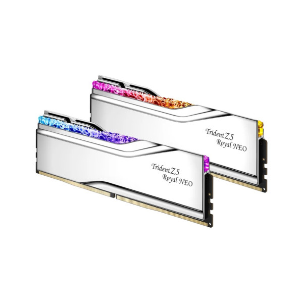 Фото - Память DDR G.Skill Trident Z5 Royal NEO RGB Silver DDR5-8000 32GB (2x16GB) (F5-8000J3848H16GX2-TR5NS)