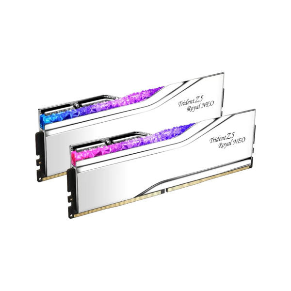 Фото - Память DDR G.Skill Trident Z5 Royal NEO RGB Silver DDR5-8000 32GB (2x16GB) (F5-8000J3848H16GX2-TR5NS)