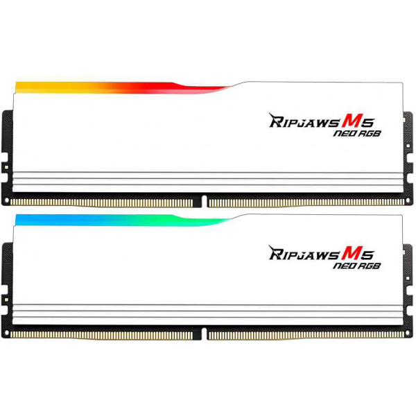 Фото - Память DDR G.Skill Ripjaws M5 Neo RGB White DDR5-6000 32GB (2x16GB) (F5-6000J3636F16GX2-RM5NRW)