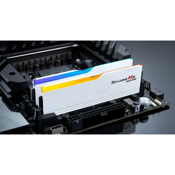 Фото - Память DDR G.Skill Ripjaws M5 Neo RGB White DDR5-6000 32GB (2x16GB) (F5-6000J3636F16GX2-RM5NRW)