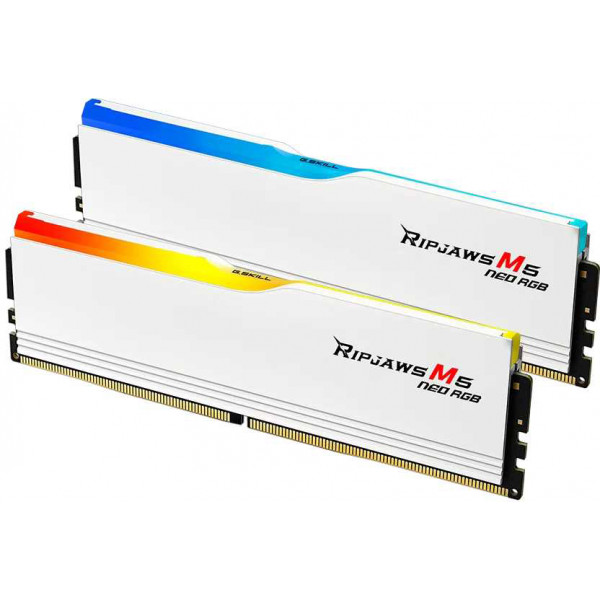 Фото - Память DDR G.Skill Ripjaws M5 Neo RGB White DDR5-6000 32GB (2x16GB) (F5-6000J3636F16GX2-RM5NRW) Фото - Память DDR G.Skill Ripjaws M5 Neo RGB White DDR5-6000 32GB (2x16GB) (F5-6000J3636F16GX2-RM5NRW)
