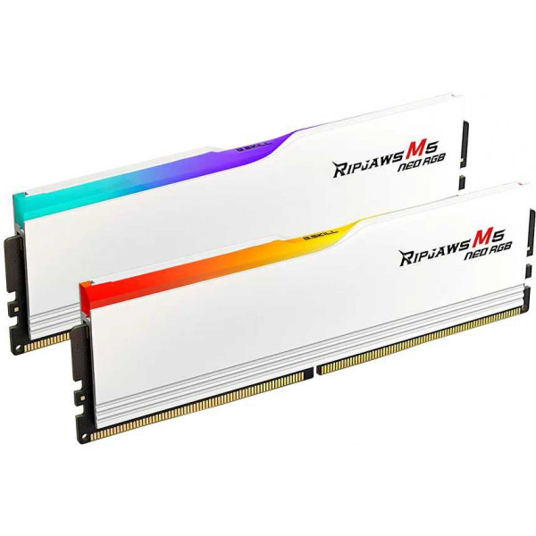 Фото - Память DDR G.Skill Ripjaws M5 Neo RGB White DDR5-6000 32GB (2x16GB) (F5-6000J3636F16GX2-RM5NRW)