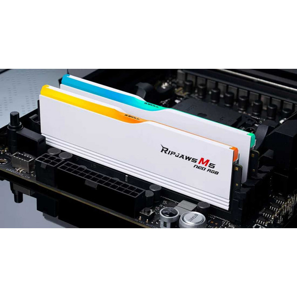 Фото - Память DDR G.Skill Ripjaws M5 Neo RGB White DDR5-6000 32GB (2x16GB) (F5-6000J3636F16GX2-RM5NRW)