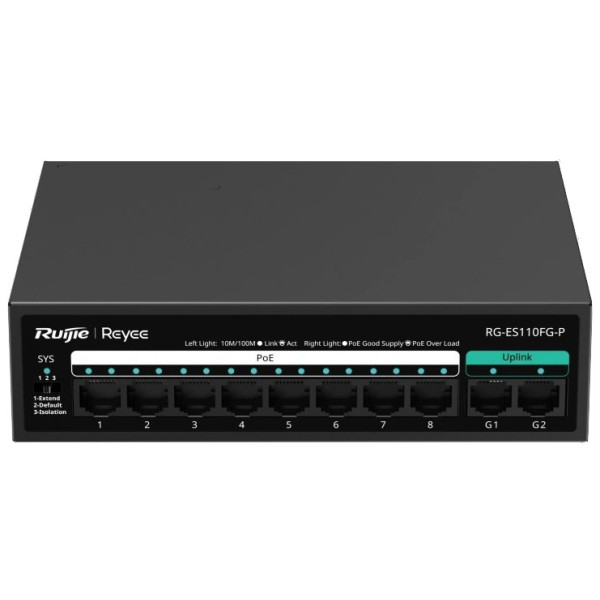 Фото - Коммутатор локальной сети (Switch) Ruijie Reyee RG-ES110FG-P