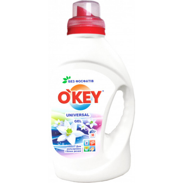 Фото - Гель для стирки O'key Universal 1.5 л (4820049381757) Фото - Гель для стирки O'key Universal 1.5 л (4820049381757)