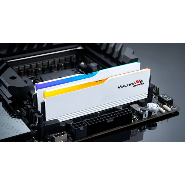 Фото - Память DDR G.Skill Ripjaws M5 Neo RGB White DDR5-6000 32GB (2x16GB) (F5-6000J3038F16GX2-RM5NRW)