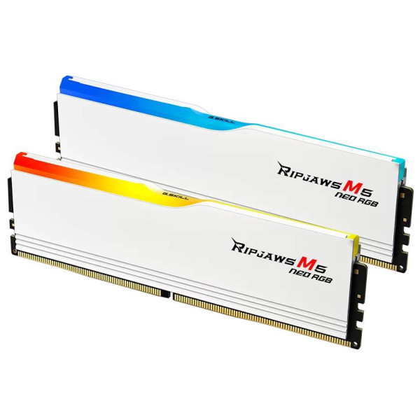 Фото - Память DDR G.Skill Ripjaws M5 Neo RGB White DDR5-6000 32GB (2x16GB) (F5-6000J3038F16GX2-RM5NRW)