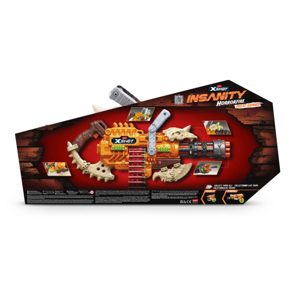 Фото - Бластер многозарядный ZURU X-Shot Insanity Horrorfire Dread Hammer (48 патронов) (36733)