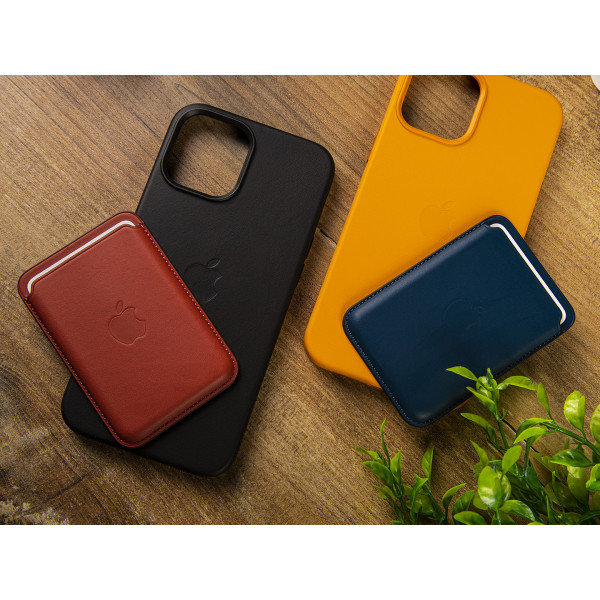 Фото - Чехол для смартфона Apple iPhone Leather Wallet with MagSafe - Baltic Blue (MHLQ3)