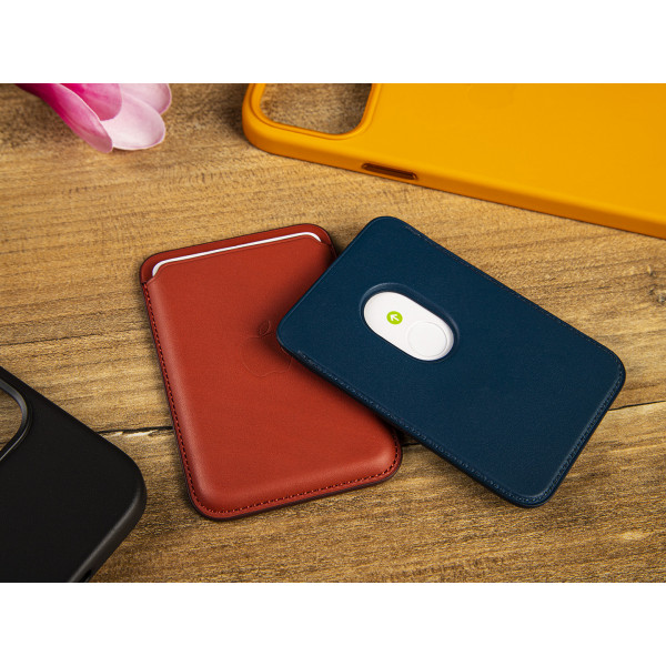 Фото - Чехол для смартфона Apple iPhone Leather Wallet with MagSafe - Baltic Blue (MHLQ3)