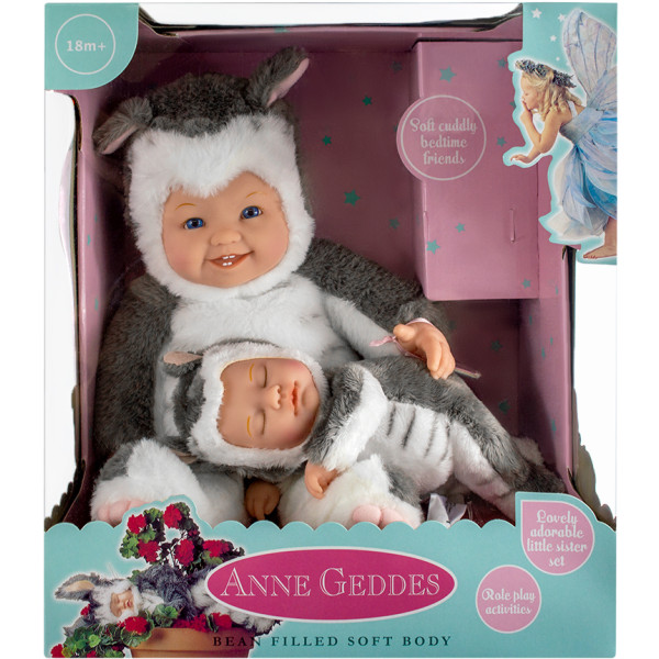 Фото - Пупс. Набор Anne Geddes Маленькие сестры Котята 38 см и 23 см (575706)