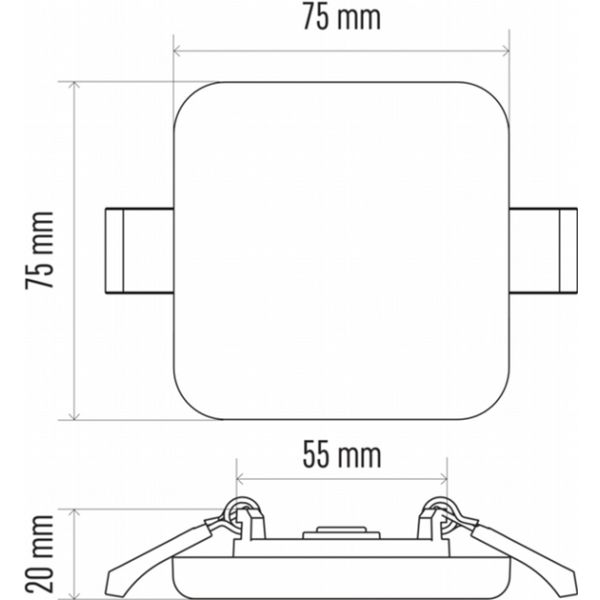 Фото - Светодиодный светильник EMOS 6W 400Лм 3000K (ZV2111)
