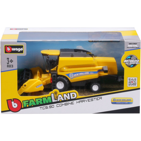 Фото - Наземная спецтехника Bburago Зерноуборочный комбайн New Holland TC5.90 (18-31721)