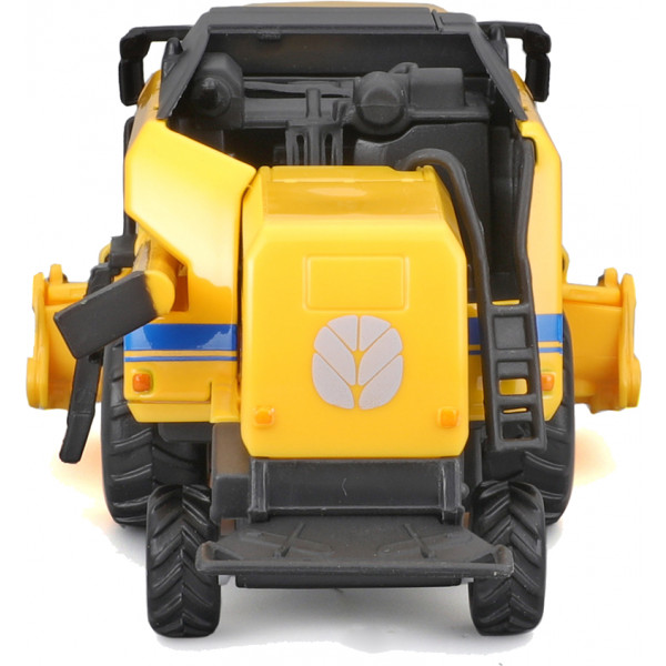 Фото - Наземная спецтехника Bburago Зерноуборочный комбайн New Holland TC5.90 (с кукурузной жаткой) (18-31722)