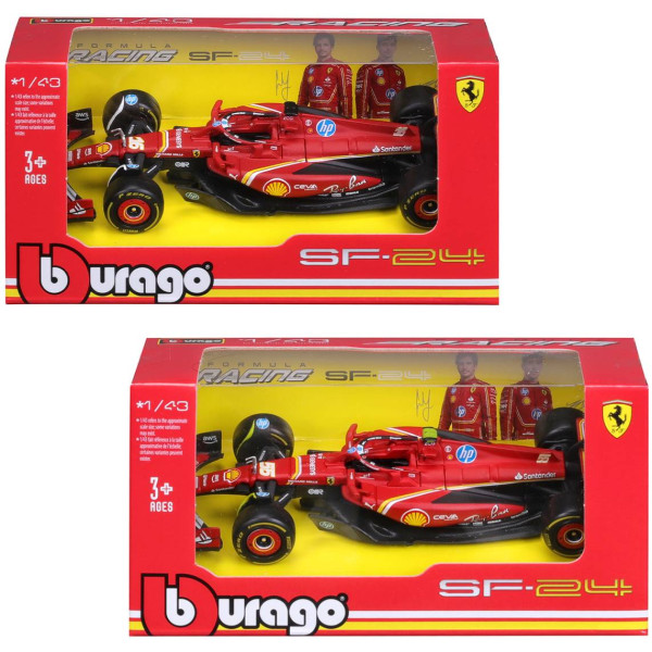 Фото - Коллекционная машинка 1:43 Bburago FERRARI RACING - SF-24 1:43 (18-36844) в ассортименте
