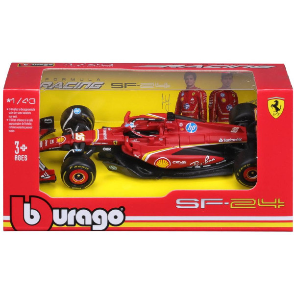 Фото - Коллекционная машинка 1:43 Bburago FERRARI RACING - SF-24 1:43 (18-36844) в ассортименте