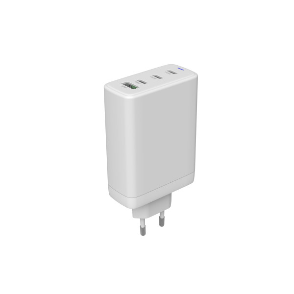 Фото - Сетевое зарядное устройство Canyon CU140ACC GaN 150W 3xPD 1xQC EU White (CNS-CUW140ACC)