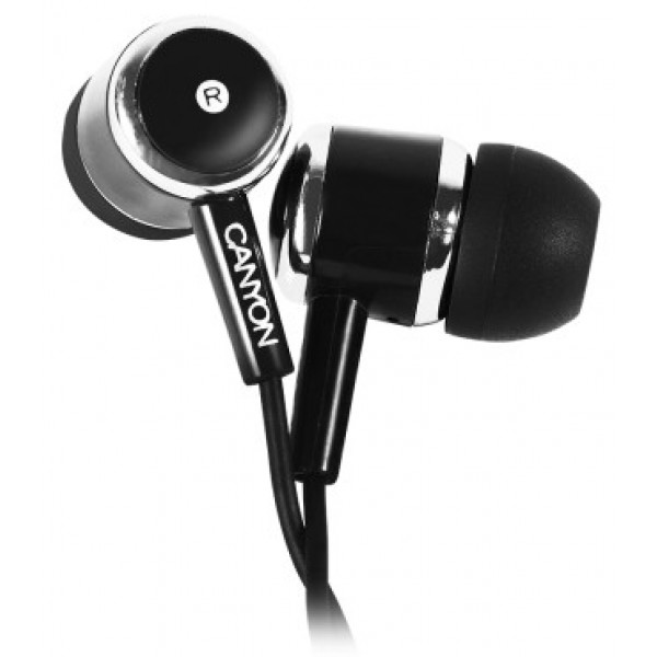 Фото - Наушники вкладыши проводные Canyon CNE-CEPM01B Black