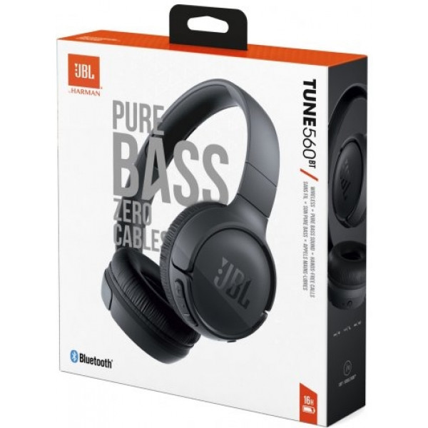 Фото - Наушники накладные беспроводные JBL T560BT Black (JBLT560BTBLK)