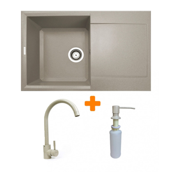 Фото - Мойка кухонная+смеситель+дозатор Adamant Horizon Avena (1824296901506) Фото - Мойка кухонная+смеситель+дозатор Adamant Horizon Avena (1824296901506)