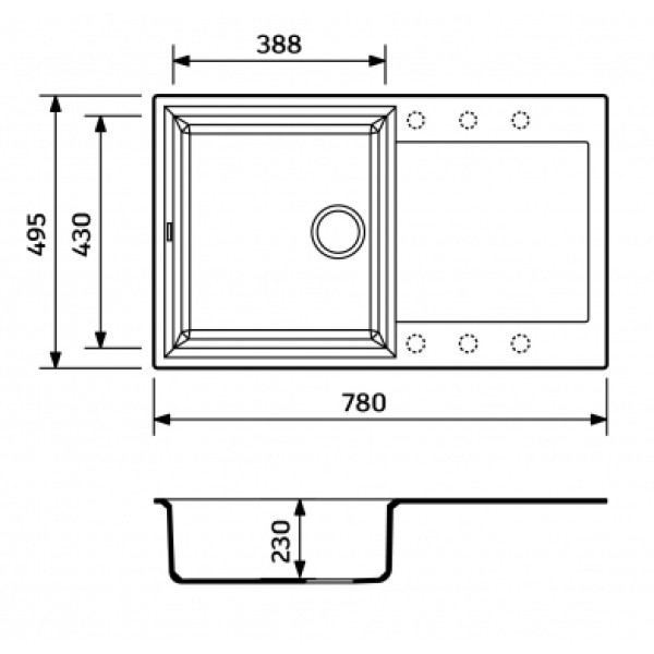 Фото - Мойка кухонная+смеситель+дозатор Adamant Horizon Avena (1824296901506)