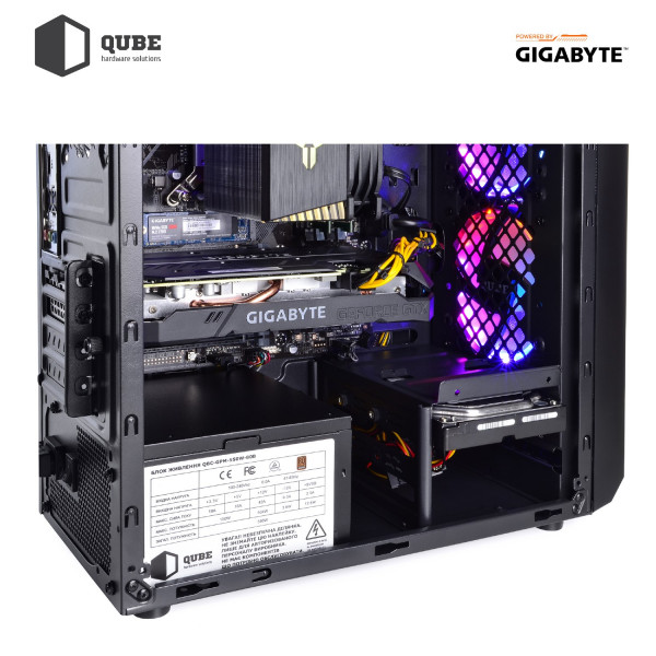 Фото - Системный блок QUBE QB Ryzen 5 3500X RTX 2060 6GB 162 (GBRyzen53500XRTX20606GB162)