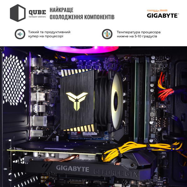 Фото - Системный блок QUBE QB Ryzen 5 3500X RTX 2060 6GB 162 (GBRyzen53500XRTX20606GB162)