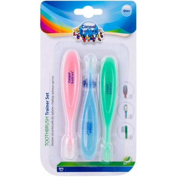 Фото - Зубная щетка мануальная детская Canpol babies Набор 3 шт. (2/421)