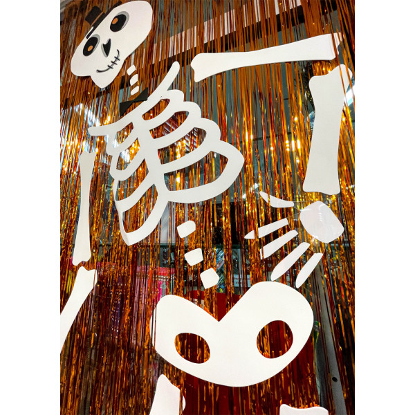 Фото - Мишура Halloween YES! Fun Штора для фотозоны, l-50 см, h-270 см, зол.