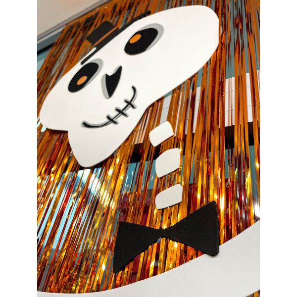 Фото - Мишура Halloween YES! Fun Штора для фотозоны, l-50 см, h-270 см, зол.
