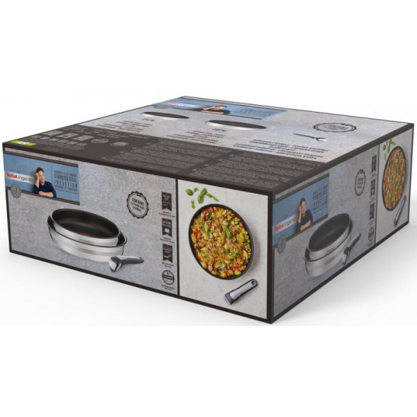 Фото - Набор сковород со съемной ручкой Tefal L9569053 Ingenio Jamie Oliver 3 пр
