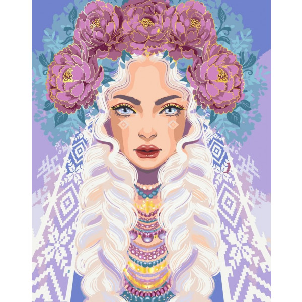 Фото - Картина по номерам ArtCraft Госпожа Пион 40х50 см (10127-AC)