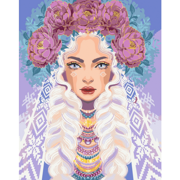 Фото - Картина по номерам ArtCraft Госпожа Пион 40х50 см (10127-AC)