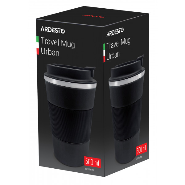 Фото - Термокружка Ardesto Urban 500 мл Black (AR2650TMB)