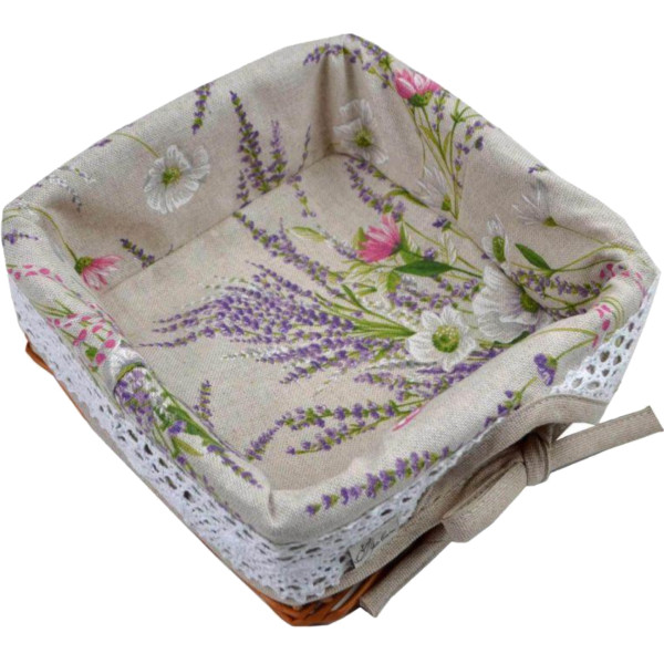 Фото - Хлебница Прованс декоративная "Grosso" с кружевом 22х22 (017557) Фото - Хлебница Прованс декоративная "Grosso" с кружевом 22х22 (017557)