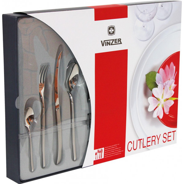 Фото - Набор столовых приборов Vinzer Samurai 24 пр. (50094)