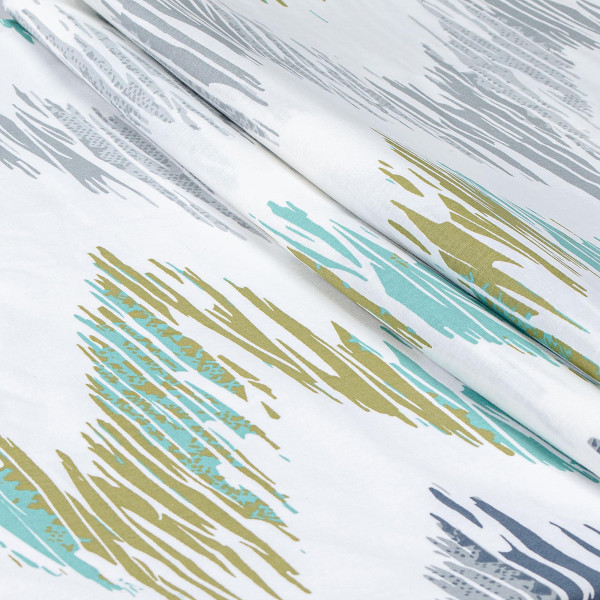 Фото - Простынь двуспальная Home Line ранфорс 215х240 эликсир (188345)