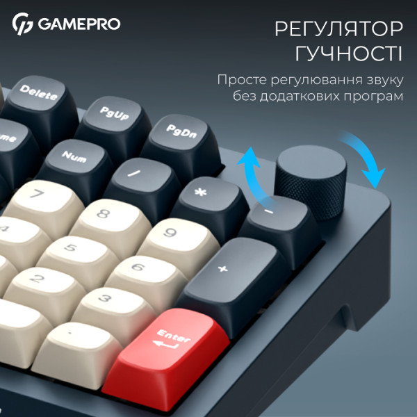 Фото - Клавиатура беспроводная игровая GamePro Asgard Drakkar Keychron Super Blue (MK305BL)