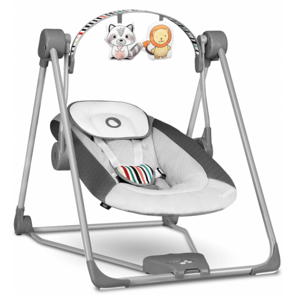 Фото - Уценка - Кресло-качалка Lionelo Otto Cozy Grey