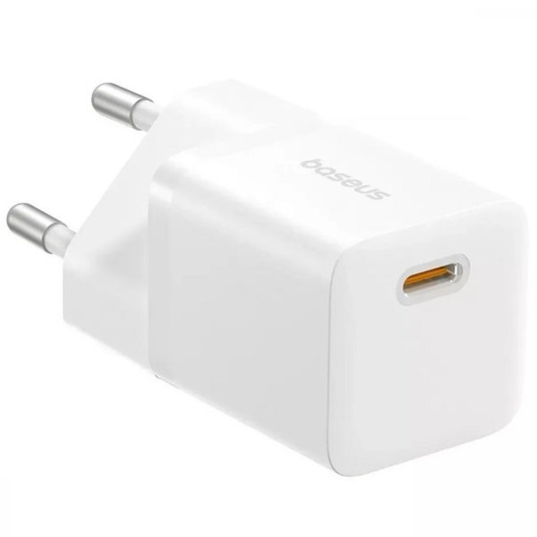 Фото - Сетевое зарядное устройство Baseus GaN5 Fast Charger (mini) 1C 25W EU Moon White (P10110909213-00)