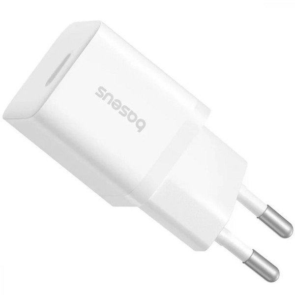 Фото - Сетевое зарядное устройство Baseus GaN5 Fast Charger (mini) 1C 25W EU Moon White (P10110909213-00)