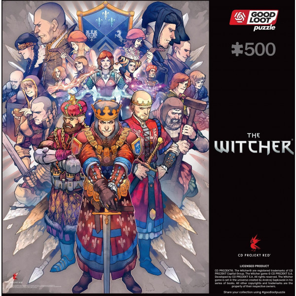 Фото - Пазлы картонные (8+) Good Loot The Witcher Northern Realms 500 шт. (5908305246756)