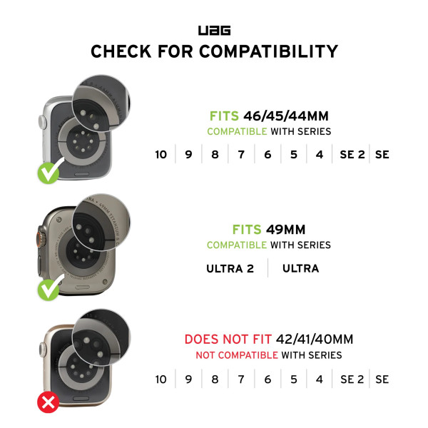 Фото - Ремешок для смарт-часов UAG for Apple Watch Ultra 2/Ultra-49-45-44-42mm, Civilian, Titanium (194002113636)