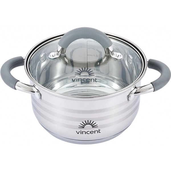 Фото - Кастрюля Vincent 16 см 1.7 л (VC-3179-16) Фото - Кастрюля Vincent 16 см 1.7 л (VC-3179-16)
