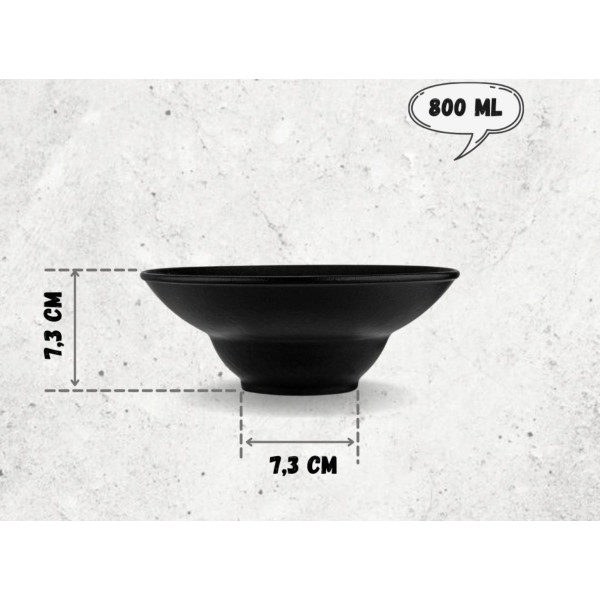 Фото - Тарелка суповая Wilmax Slatestone Black 20 см (WL-661112 / A)