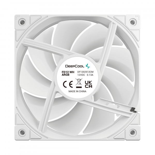Фото - Корпусный вентилятор Deepcool FD12 ARGB WH-3 IN 1 (R-FD12-WHAPN3-G)