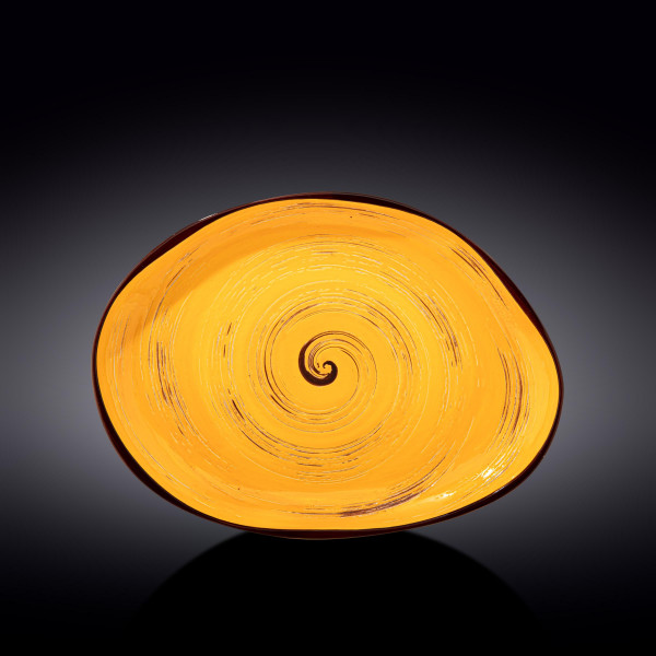Фото - Блюдо Wilmax Spiral Yellow 33х24.5 см 700 мл (WL-669442 / A)