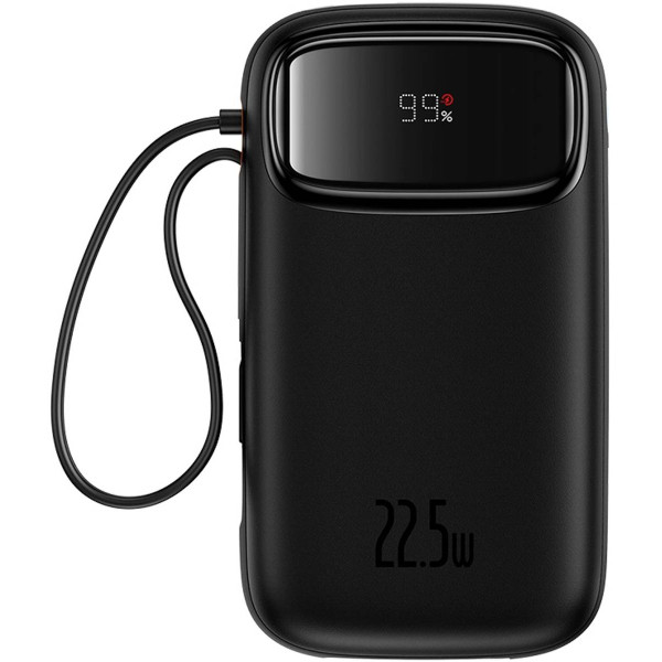 Фото - Батарея мобильная Baseus 20000mAh Qpow2 22.5W PD,QC3.0 USB-A, USB-C In/Out, with built-in USB-C/Lightning cable (P10055002113-00)