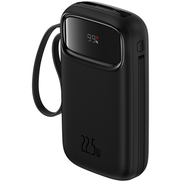 Фото - Батарея мобильная Baseus 20000mAh Qpow2 22.5W PD,QC3.0 USB-A, USB-C In/Out, with built-in USB-C/Lightning cable (P10055002113-00)